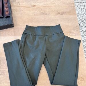 Express Green Leggings High-Waisted